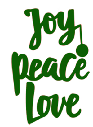 Joy Peace Love<br>Set of 3 Dies