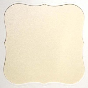 Poison Ivory Metallic Mid-Size CARD<br>A-6, Scored
