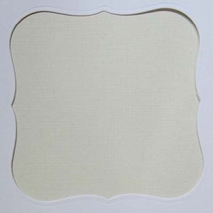 Cream Linen Notecard