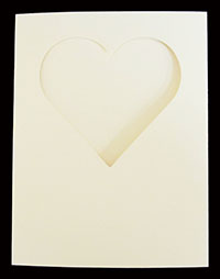 3 Panel A-2 Heart Window Card
