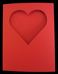 3 Panel A-2<br>Red Heart Window Card