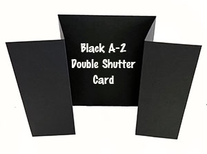 Black A-2 Double Shutter Card