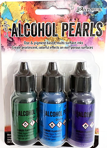 Alcohol Ink Pearls - Set #6<br>Set of 3