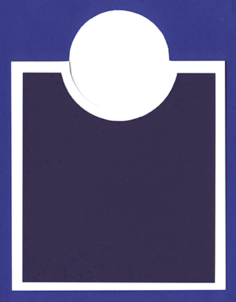 Bib Card Overlay Kit - 10 ct<br>White/Deep Blue