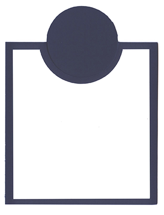 Bib Card Overlay Kit - 10 ct<br>Deep Blue/White