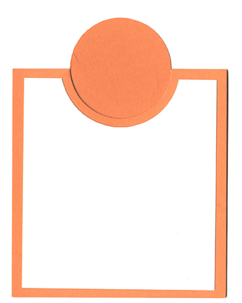 Bib Card Overlay Kit - 10 ct<br>Orange Fizz/White