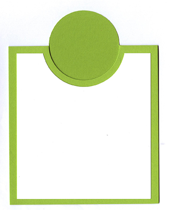 Bib Card Overlay Kit - 10 ct<br>Sour Apple/White