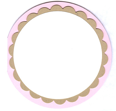 Circle Layered Card Kit - 5 ct<br>Pink Lemonade/Fossil/White