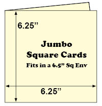 Cream Jumbo Square Card