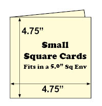 Cream Small Square Card