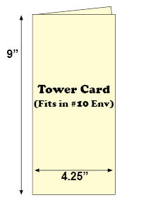 Cream Tower Card