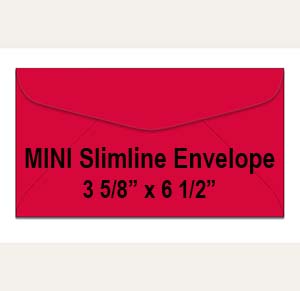 Wild Cherry MINI <br>Slimline Envelopes