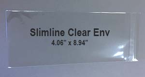 SlimLine Envelopes<br>Crystal CLEAR