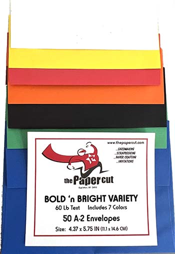 Bold 'n Bright Variety<br>A-2 Envelopes