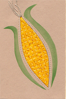 Folk Art Corn <br>Quilt-A-Card