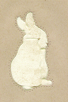 Folk Art Garden Bunny <br>Quilt-A-Card