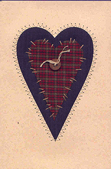Folk Art Heart <br>Quilt-A-Card