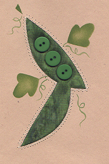 Pea Pod <br>Quilt-A-Card
