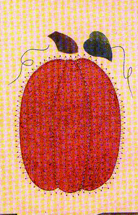 Folk Art Pumpkin <br>Quilt-A-Card