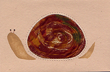 Folk Art Snail <br>Quilt-A-Card