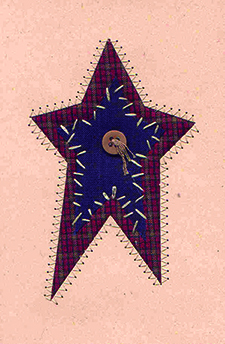 Folk Art Star <br>Quilt-A-Card