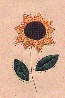 Folk Art Sunflower <br>Quilt-A-Card