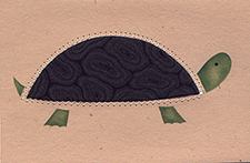 Folk Art Turtle <br>Quilt-A-Card
