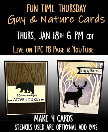 Fun Time Thursday with Guy & Nature Cards<br>Virtual on FB & YouTube<br>Thurs, Jan  18th at 6 pm CDT