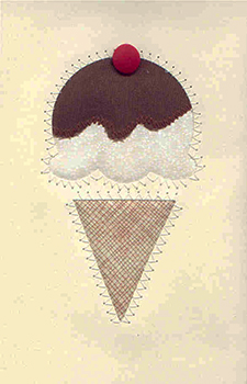 Ice Cream Cone <br>Quilt-A-Card