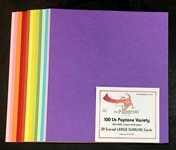 100 Lb PopTone Variety<br>LARGE Slimline Cards