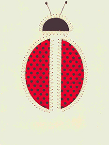 Ladybug <br>Quilt-A-Card