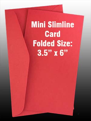 Wild Cherry MINI Slimline Card