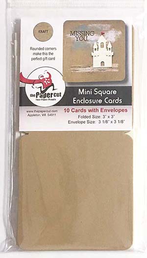 80 Lb Fossil<br>Mini Square Enclosure Cards