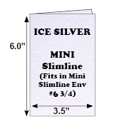 Ice Silver Metallic<br>MINI Slimline Scored Cards