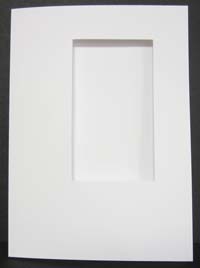 Mid Size Window Card<br>White or Cream