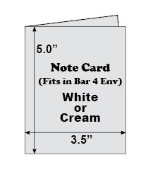 Notecard<br>White & Cream