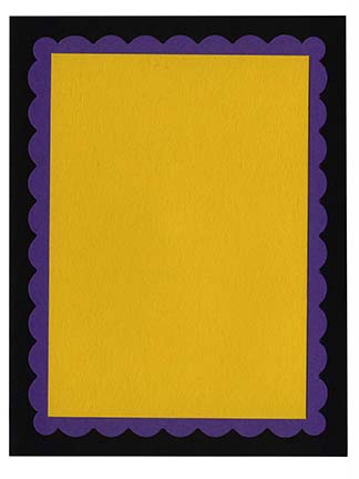 Scallop A-2 Double Layered Card Kit (A) - 5 ct<br>Black/Grape Jelly/Lemon Drop