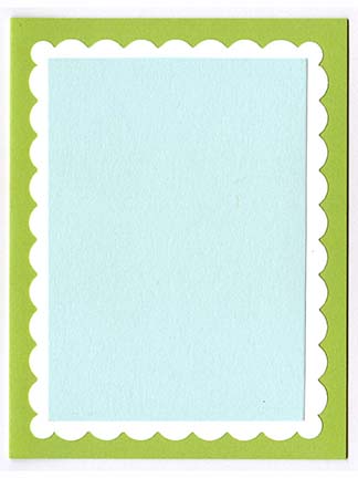 Scallop A-2 Double Layered Card Kit (A) - 5 ct<br>Sour Apple/White/Sno Cone