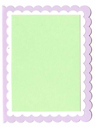 Scallop A-2 Double Layered Card Kit (B) - 5 ct<br>Grapesicle/White/Spearmint