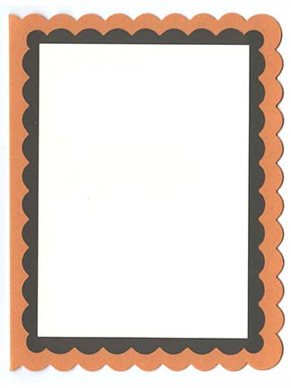 Scallop A-2 Double Layered Card Kit (B) - 5 ct<br>Orange Fizz/Hot Fudge/Cream