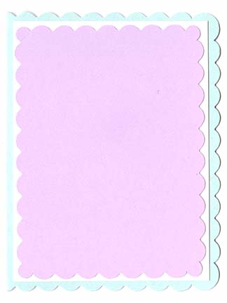 Scallop A-2 Double Layered Card Kit (C) - 5 ct<br>Sno Cone/White/Grapesicle