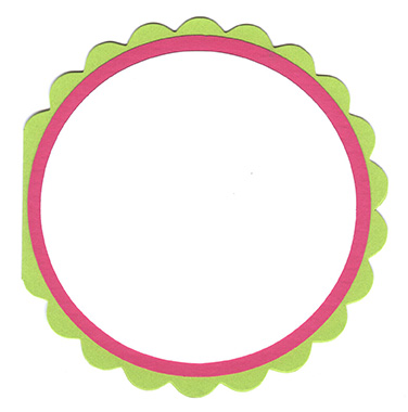 Circle Layered Card Kit - 5 ct<br>Sour Apple/Razzle Berry/White