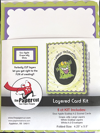 Scallop A2 Double Layered Card Kit, 5 ct<br>Sour Apple/Grape Jelly/White