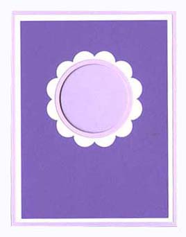 Scallop Circle Dbl Window Overlay Kit<br>Grapesicle/White/Grape Jelly