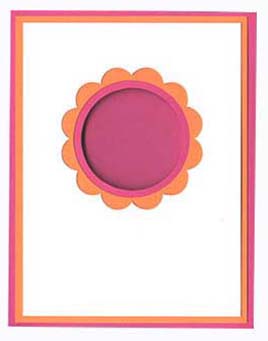 Scallop Circle Dbl Window Overlay Kit<br>Razzle Berry/Orange Fizz/White