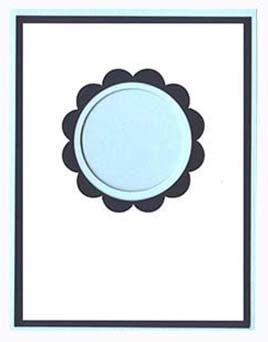 Scallop Circle Dbl Window Overlay Kit<br>Sno Cone/Deep Blue/White