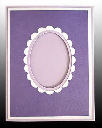 Scallop Oval Dbl Window Overlay Kit<br>Grapesicle/White/Grape Jelly