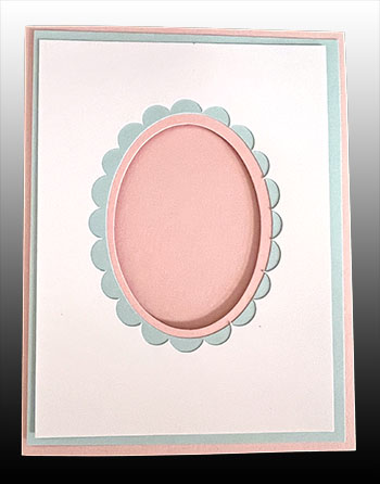 Scallop Oval Dbl Window Overlay Kit<br>Pink Lemonade/Sno Cone/White
