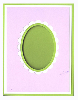 Scallop Oval Dbl Window Overlay Kit<br>Sour Apple/White/Grapesicle