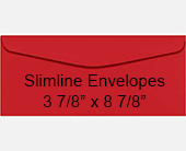 Wild Cherry Slimline Envelopes<br>3 7/8